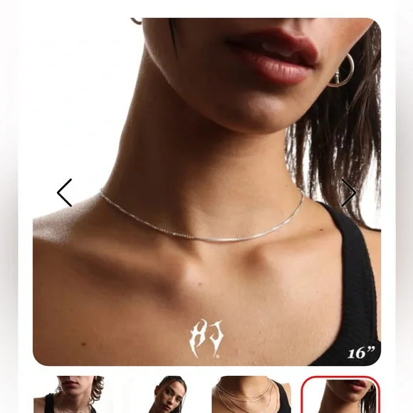 1.4mm Sterling Silver Box Chain 16” - Picture 6 of 6